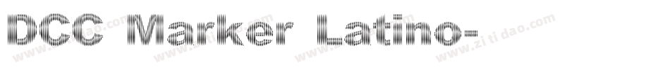 DCC Marker Latino字体转换